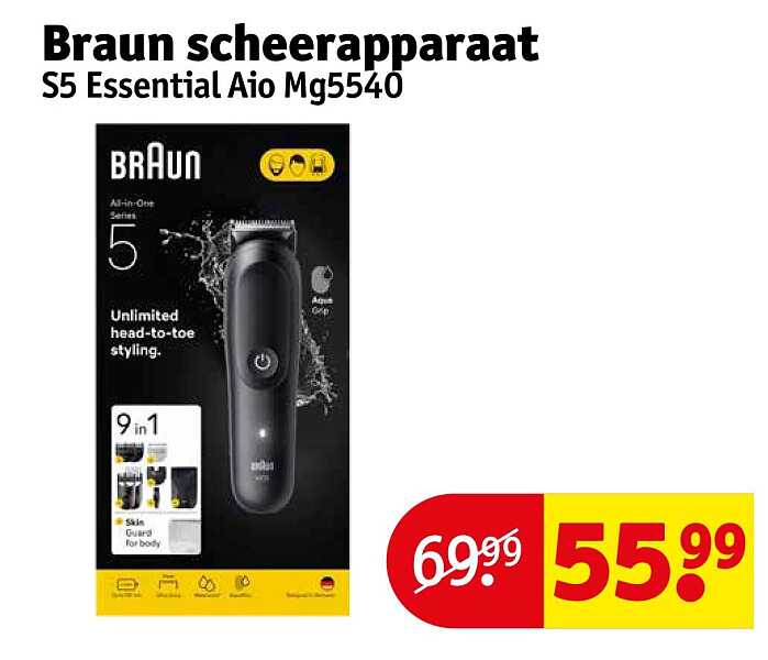 Braun scheerapparaat