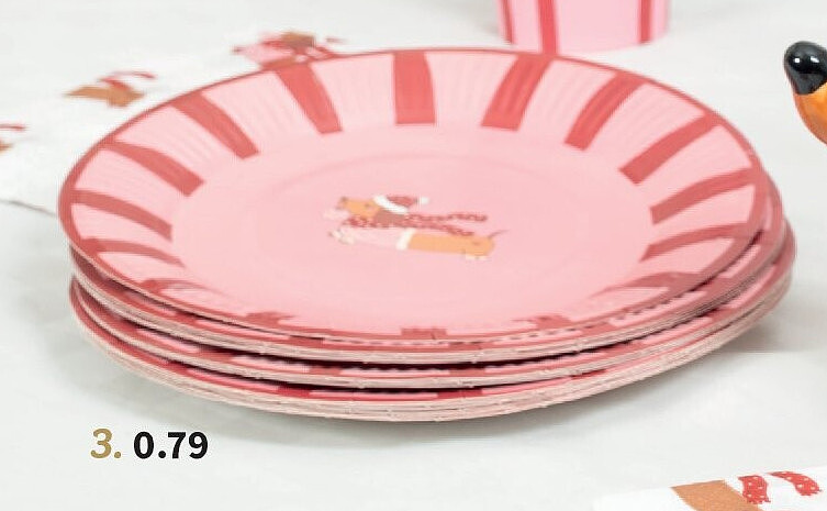 Papieren borden 18 cm, 8 stuks