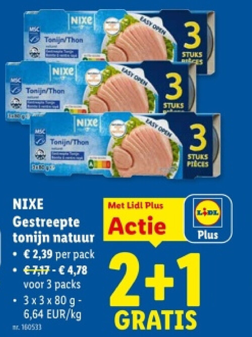 Gestreepte tonijn natuur