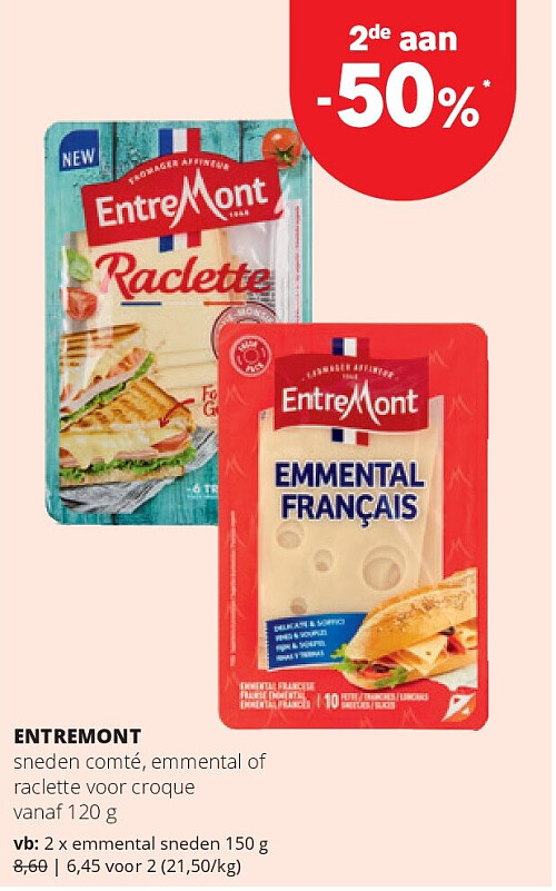 ENTREMONT emmental sneden 150 g