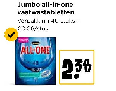 Jumbo all-in-one vaatwastabletten