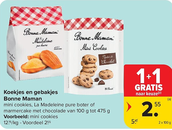 Koekjes en gebakjes Bonne Maman