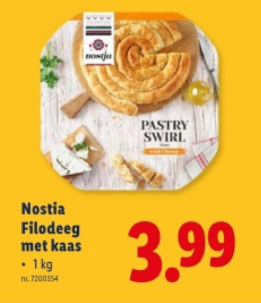 Filodeeg met kaas