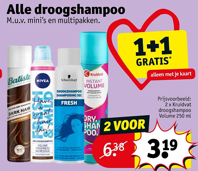 Alle droogshampoo