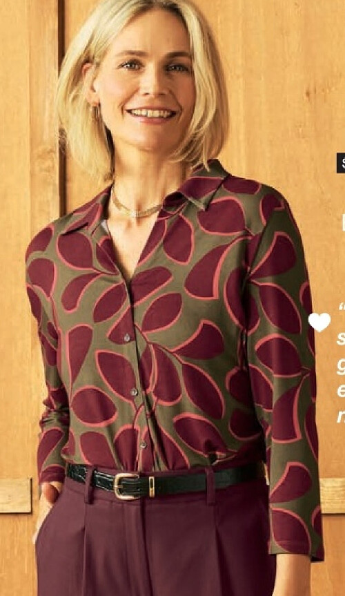 Blouse met stretch