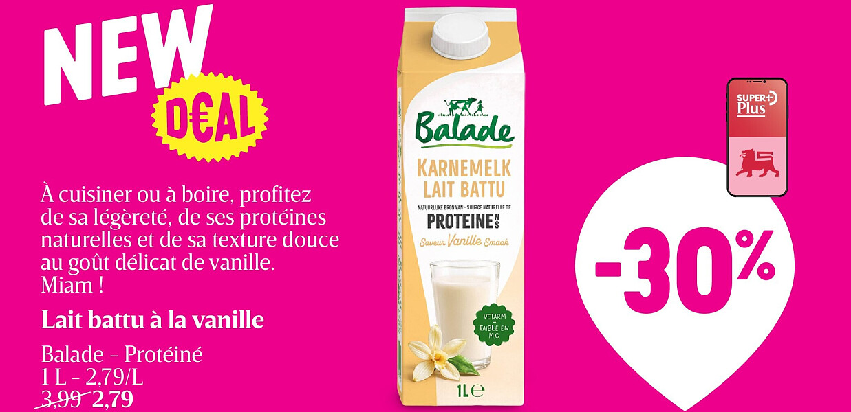 Lait battu à la vanille