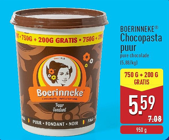 Chocopasta puur