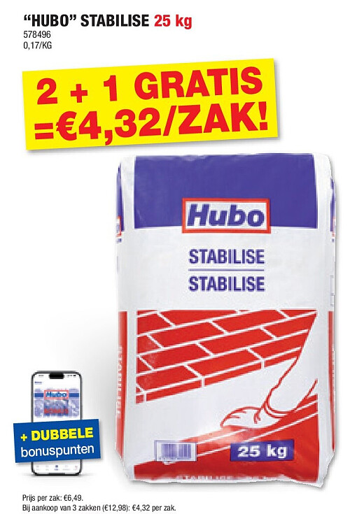 “HUBO” STABILISE 25 kg