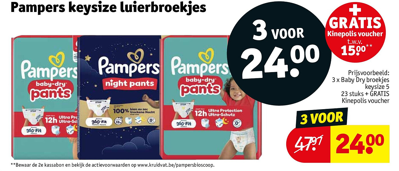 Pampers keysize luierbroekjes