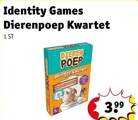 Identity Games Dierenpoep Kwartet