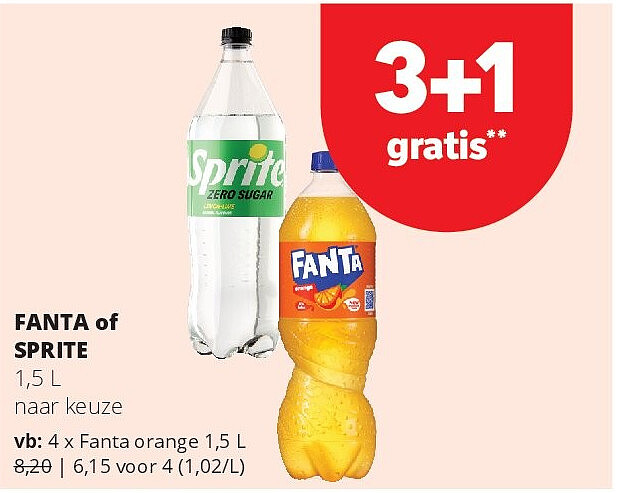 Fanta orange 1,5 L