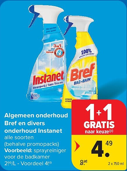 Algemeen onderhoud Bref en divers onderhoud Instanet