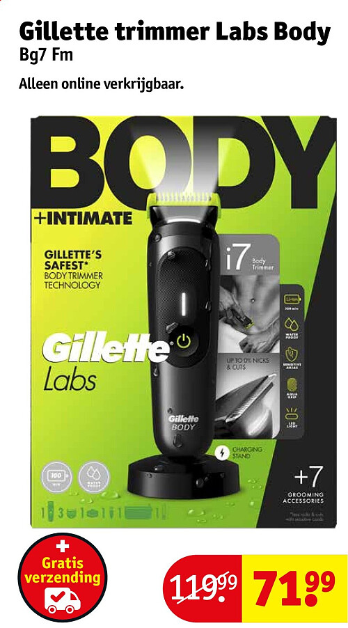 Gillette trimmer Labs Body