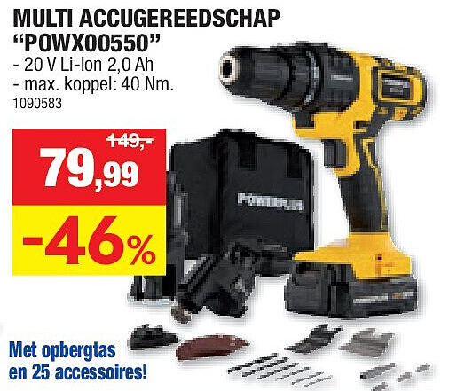 MULTI ACCUGEREEDSCHAP “POWX00550”