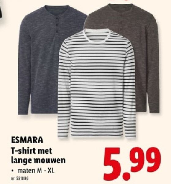 T-shirt met lange mouwen