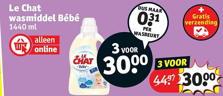 Le Chat wasmiddel Bébé
