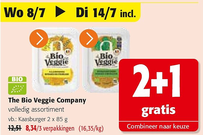 The Bio Veggie Company Kaasburger 2 x 85 g