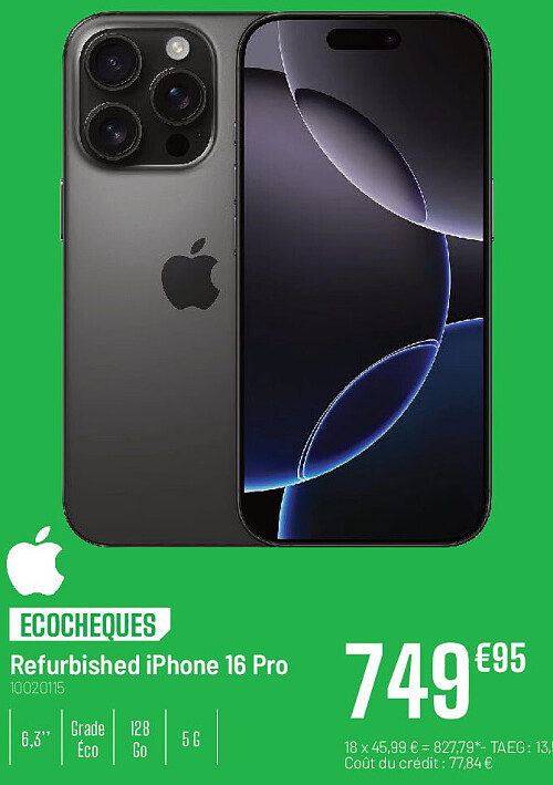 Refurbished iPhone 16 Pro
