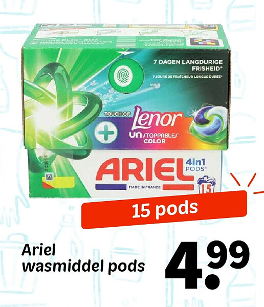 Ariel wasmiddel pods