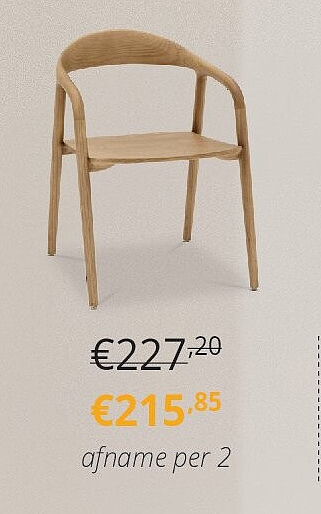 Armstoel HJALMAR Ash Wood ECO