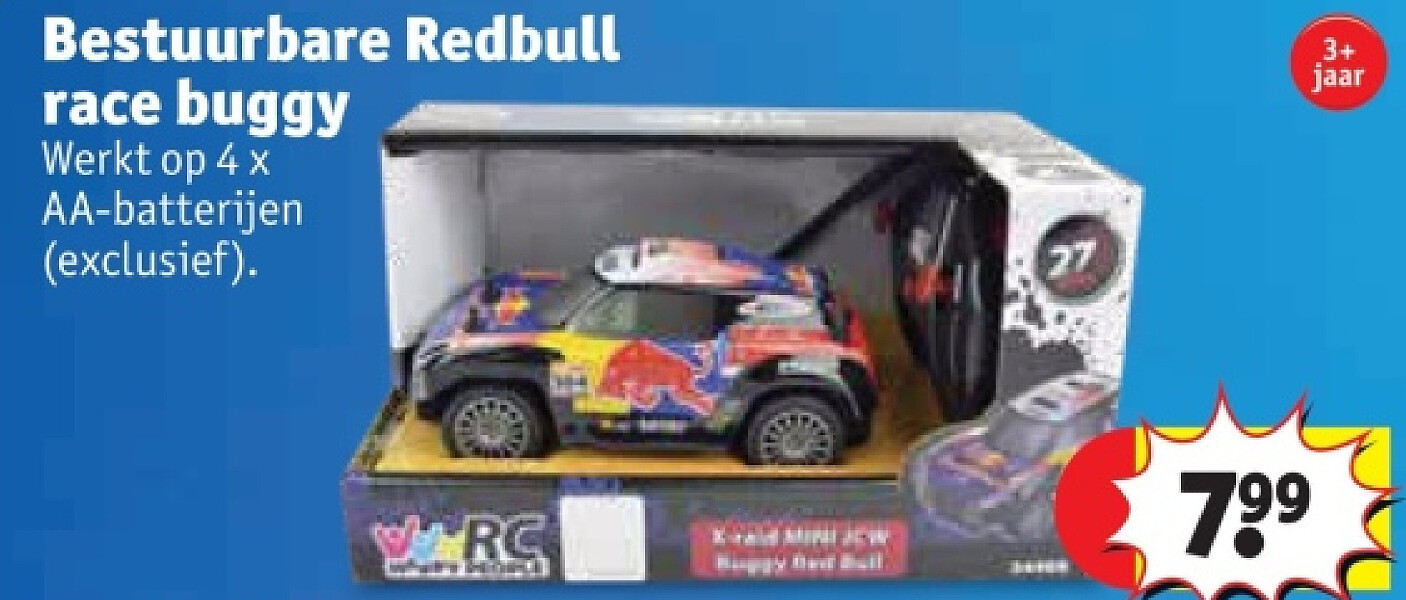 Bestuurbare Redbull race buggy