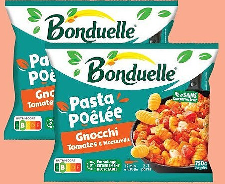 Pasta poêlée Gnocchi tomates & mozzarella surgelée Bonduelle