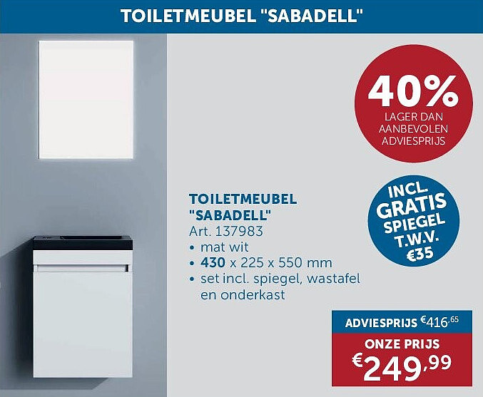 TOILETMEUBEL "SABADELL"