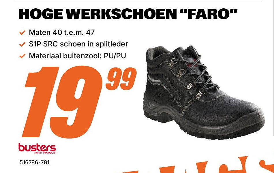 HOGE WERKSCHOEN “FARO”