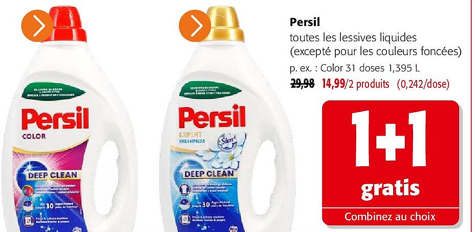 Persil toutes les lessives liquides