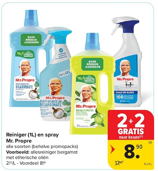Reiniger (1L) en spray Mr. Propre