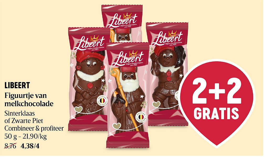 LIBEERT Figuurtje van melkchocolade