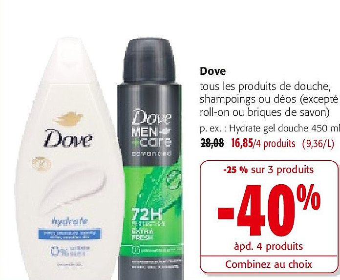 Dove Hydrate gel douche 450 ml