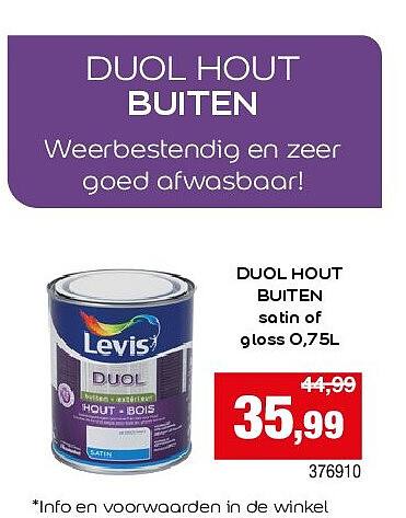 DUOL HOUT BUITEN
