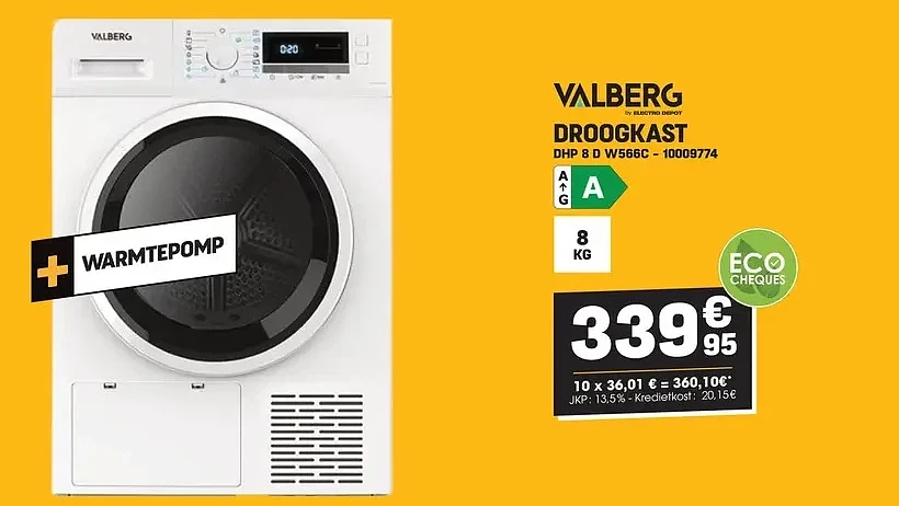 Valberg DROOGKAST DHP 8 D W566C