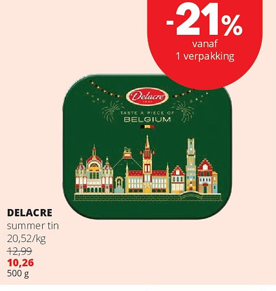 DELACRE summer tin