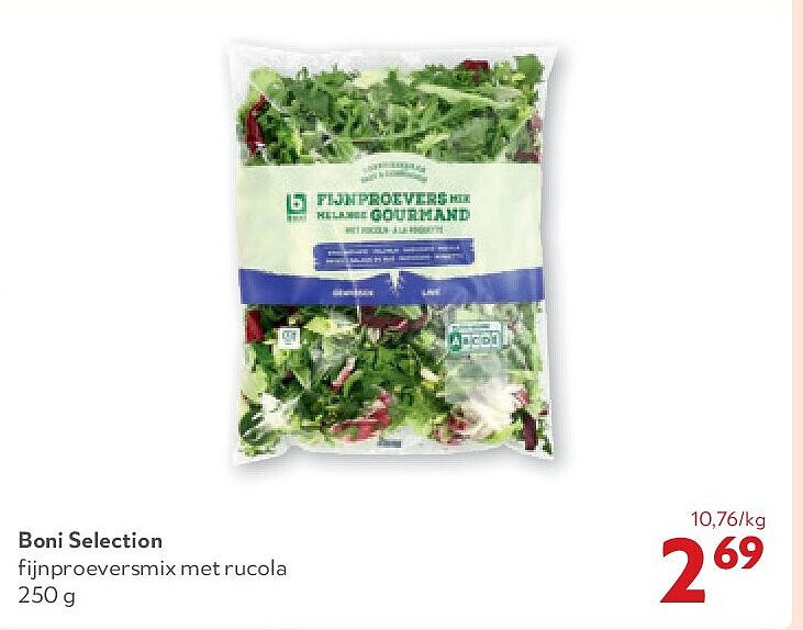 Boni Selection fijnproeversmix met rucola 250 g