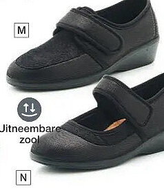 Pantoffels met velcro-sluiting