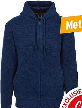 Gebreid vest heren met kap