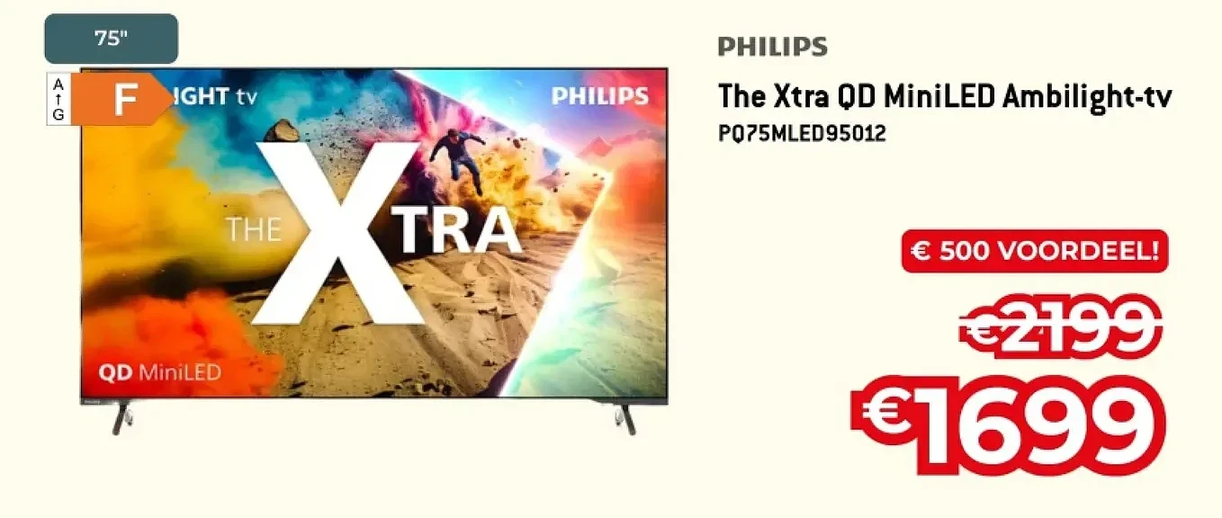 The Xtra QD MiniLED Ambilight-tv