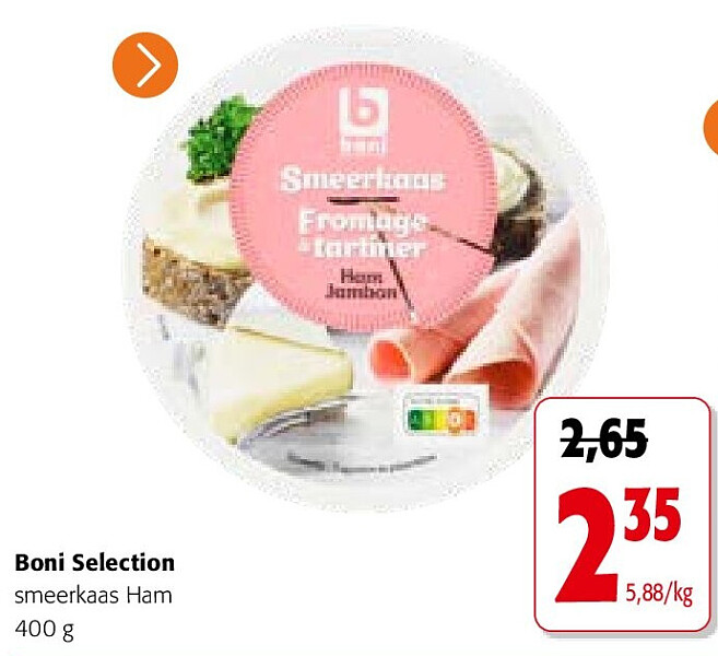 Boni Selection smeerkaas Ham 400 g