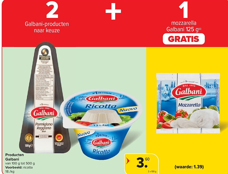Producten Galbani