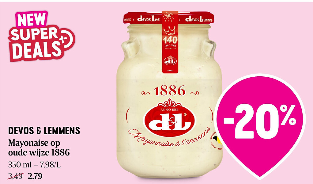 DEVOS & LEMMENS Mayonaise op oude wijze 1886