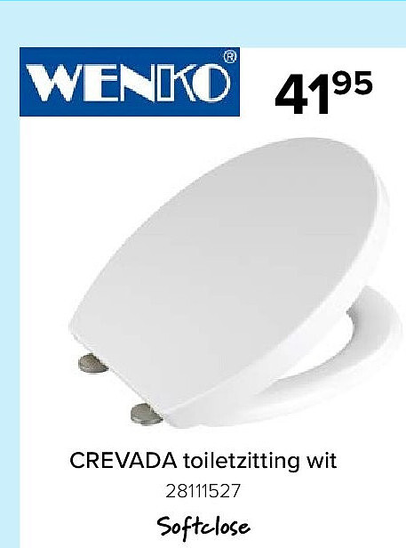 CREVADA toiletzitting wit 28111527 Softclose
