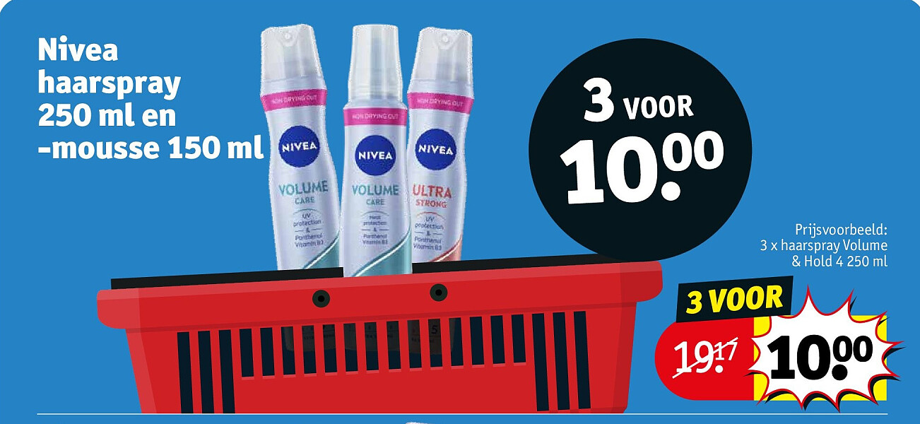 Nivea haarspray 250 ml en -mousse 150 ml