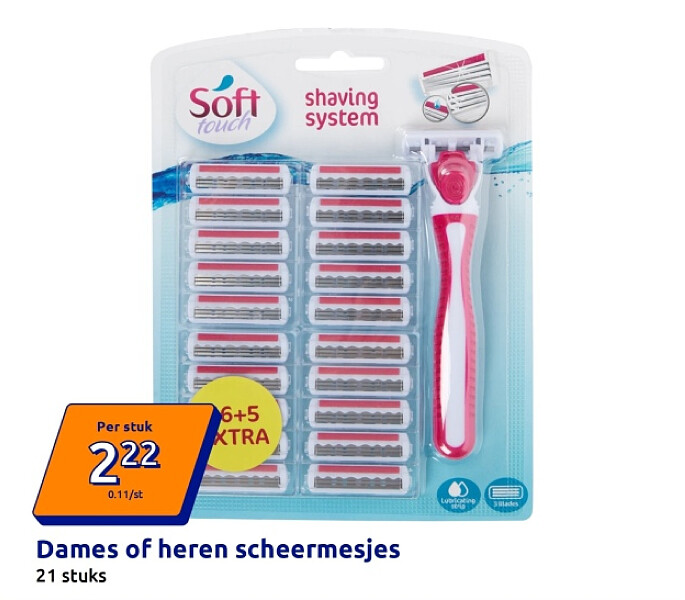 Dames of heren scheermesjes