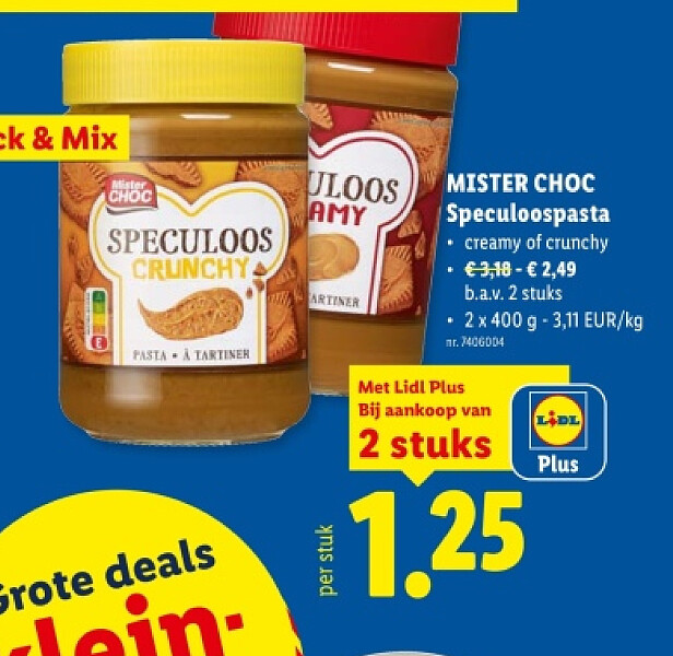 MISTER CHOC Speculoospasta