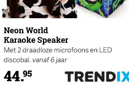 Neon World Karaoke Speaker