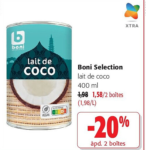 Boni Selection lait de coco 400 m