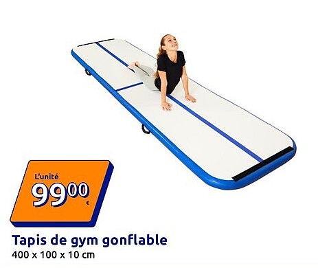 Tapis de gym gonflable