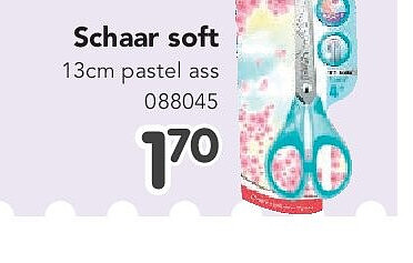 Schaar soft 13cm pastel ass 088045